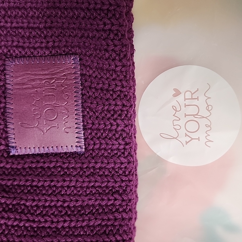 Love Your Melon Mulberry Beanie With Pom Pom - Picture 3 of 3